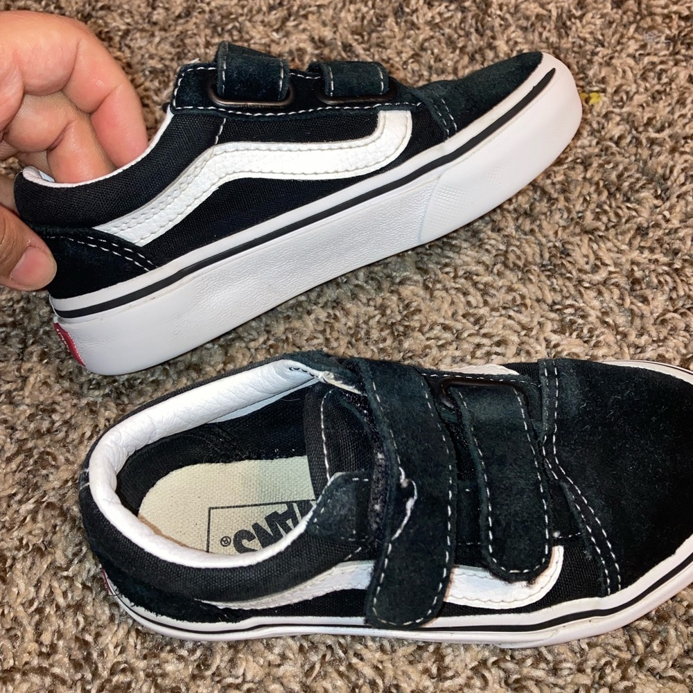 Toddler black vans size 11
